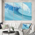 thumbnail image 1 of Designart - Ocean Wave Handpainted with White Foam - Beach Canvas Art, 1 of 1