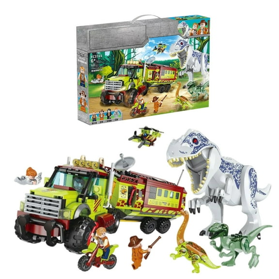 Jurassic Dinosaur World Building Blocks, 539Pcs Dinosaur Investigation Squad Building Blocks Figure, Raptor T-Rex Triceratops Indominus Rex Dino Velociraptor Building Blocks, Gifts for Teens & Fans