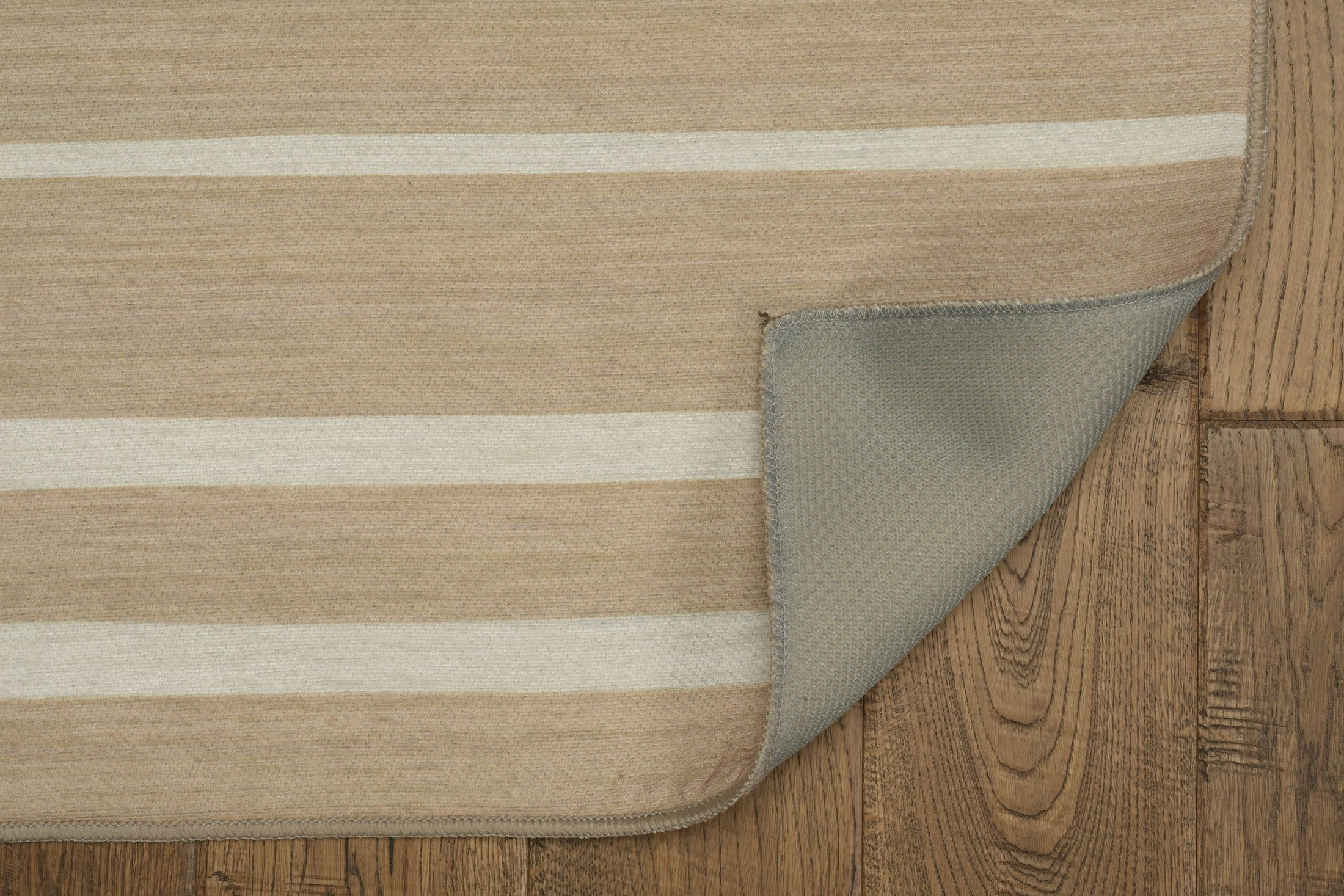 Linon Outdoor Washable Area Rug Collection, Tan and Ivory, 3' x 5'
