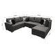 thumbnail image 5 of Sala Esquinera Modular El Bazar Store Artemis Gris Oxford 230x300 cm Derecha o Izquierda Tela Lino Nacional, 5 of 5