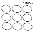 thumbnail image 3 of YOSADIER 36Pcs Round Flat Key Holder Metal Split Rings for DIY Craft Projects 2.5x2.5x0.15in, 3 of 7