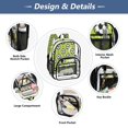 thumbnail image 5 of Ttyddzy Clear Backpack Heavy Duty PVC Transparent Backpack for College Workplace, Football on The Green Field, 5 of 8
