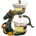thumbnail image 1 of Semi Automatic Tea Set,Glass Teapot With Infuser,Teapot With Infuser,Glass Tea Kettle,Glass Kettle,Magnetic One-Piece Detachable Tea Maker, Glass Tea Set, For Home Office, Tea House, Green, 1 of 1