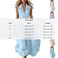 thumbnail image 3 of Shihyeh Ladies' Casual And Fashionable Solid Color Sleeveless Button Up Lapel Dress, 3 of 6
