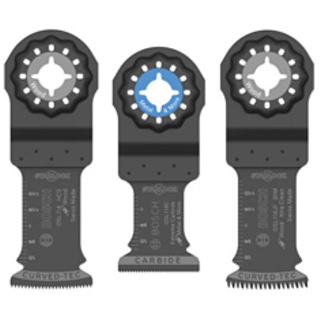 Juego de herramientas multiusos Starlock OSL003VP de Saw Blade BOSCH, 3 piezas