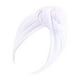 thumbnail image 2 of Guardurnaity Turbante Hijab musulmán con nudo de 2 capas, gorro elegante con cubierta en espiral, gorro de cabeza ancha, gorros de moda, accesorios Sombreros Blanco, 2 of 6
