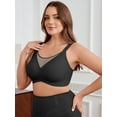 thumbnail image 6 of DEMOTIME Womens Bras No Underwire Soft Light Support Bras Seamless Everyday Bras Black 2XL, 6 of 7
