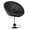 Black, variant on Furnibear Swivel Bar Stool Chair, Modern Round Tufted PU Leather Accent Chair Adjustable Office Desk Chair with Chrome Base for Dining Kitchen, Black