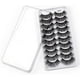thumbnail image 2 of Kit de 10 pares de pestañas postizas, pestañas postizas 3D, pestañas largas naturales y esponjosas, pestañas postizas de banda suave reutilizables, extensión de pestañas de maquillaje negro de lujo, 2 of 5