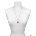 thumbnail image 3 of Delight Jewelry Acrylic Red "Dream On / Bite Me" Heart I Have Plans for You Engraved Cross Zoey Necklace, 28", 3 of 4
