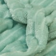 thumbnail image 5 of Flxxie Ultra Soft Warm Cozy Flannel Fluffy Fuzzy Toddler Blanket, Striped Design Baby Plush Blanket for Boys or Girls, 30" x 40", Mint, 5 of 5