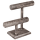 thumbnail image 1 of Exhibidor De Madera Porta Pulsera/porta Reloj Con 2 Niveles GRIS, 1 of 5