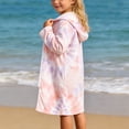 thumbnail image 4 of Girls Swimsuits Size 4-5Y Render Floral Print Zipper Overclothes with Overlay Hat Summer Kids Playful Beach Swimwear, 4 of 4
