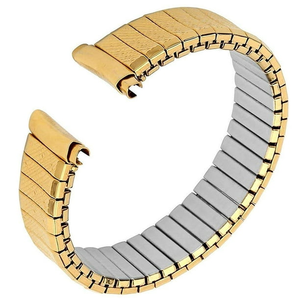 United Watchbands Mens Stainless Steel Stretch Watch Band, Flex