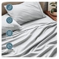 thumbnail image 4 of Full Extra Long Sheet Set - 1800 Ultra-Soft Microfiber Full XL Bed Sheets - Double Brushed - Deep Pockets - Easy Fit - 4 Piece Set - Bed Sheets (Full XL, French Grey), 4 of 9