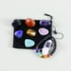 thumbnail image 5 of Nvzi Juego de 7 piedras de chakras naturales pulidas y pulidas con pulsera de 7 chakras de roca volcánica y cuarzo transparente para piedras preciosas de cristal, 5 of 5