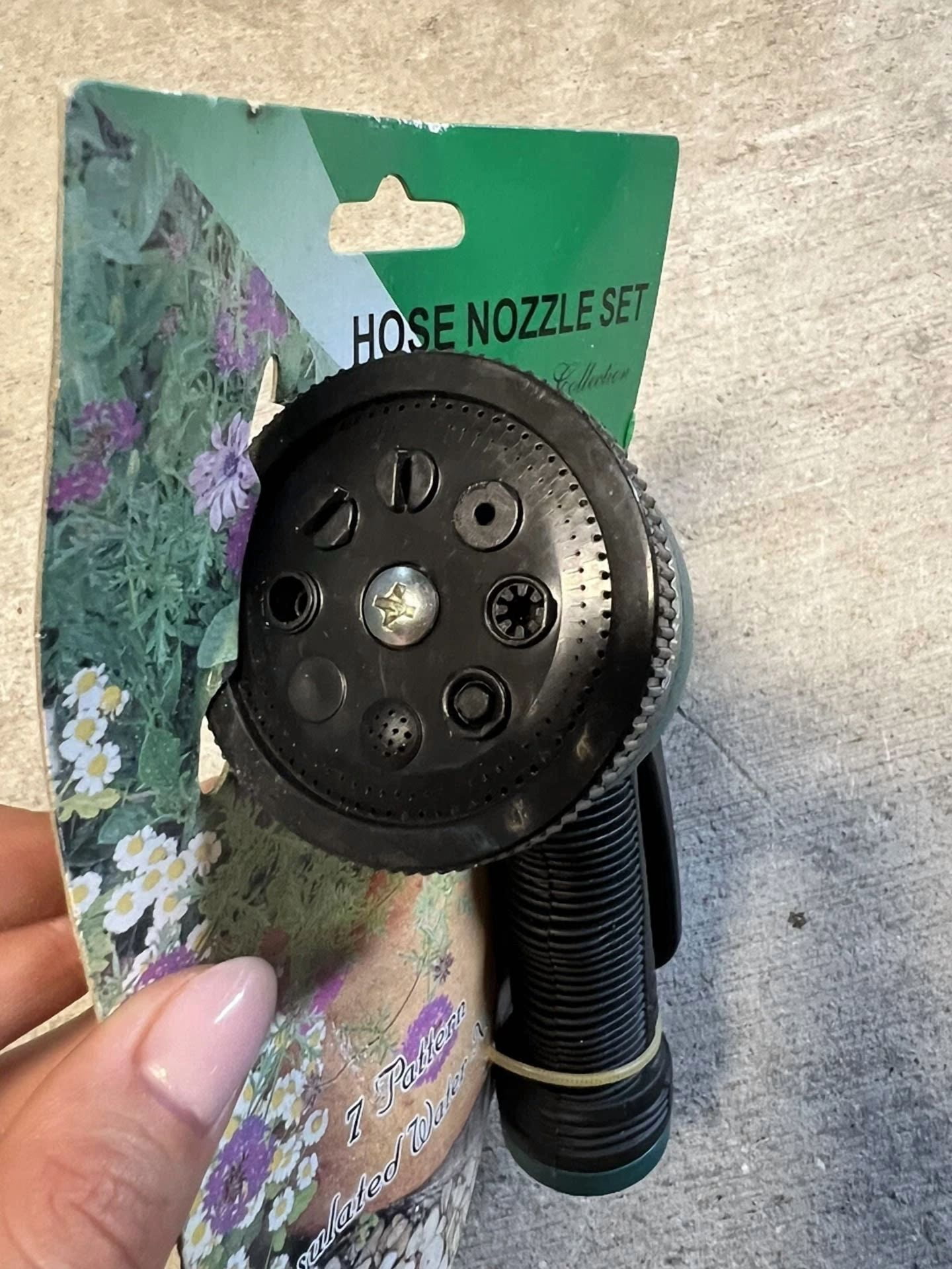 Hose Nozzle Set 7 Garden Pattern Insulated Water Nozzle