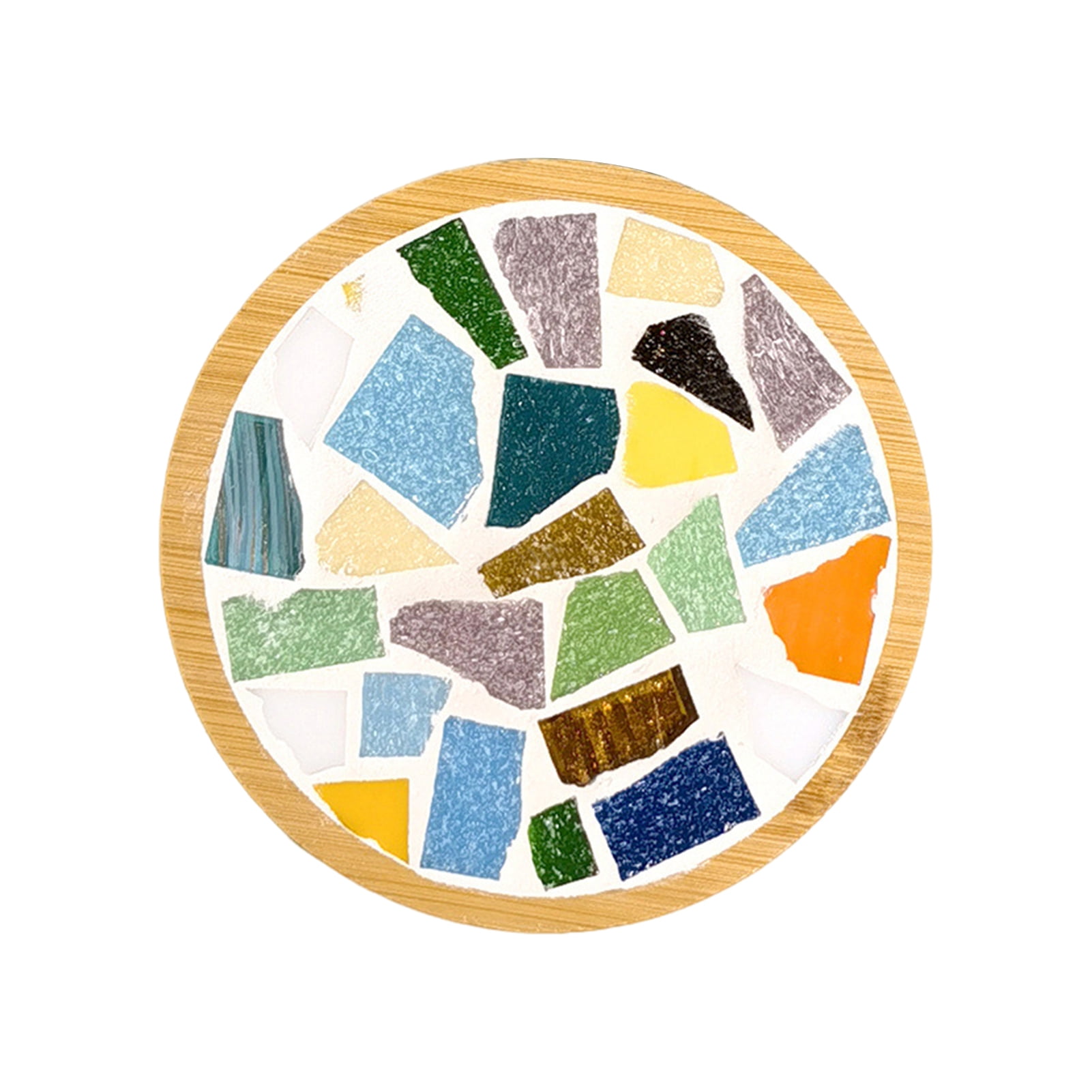 Homelife Mosaic Craft Coaster Making Kit for Adults DIY Glass Mosaic Tiles Kits Ceramic Art Bulk Materials Package for Women Kid Seniors Handmade Gifts