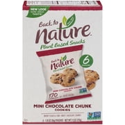 Back to Nature Mini Chocolate Chunk Cookies 6-1.25 oz. Pouches
