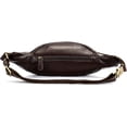 thumbnail image 3 of MARRANT Cangurera de Cuero Genuino para Hombre, Bolsa de Cintura Cruzada de Gran Capacidad con Múltiples Bolsillos con Zíper, Color Café, 3 of 6