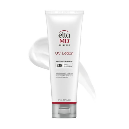 EltaMD UV Lotion Body Sunscreen, SPF 30+ Sunscreen Lotion, Made with Zinc Oxide and Hyaluronic Acid, 7.0 oz Pump