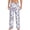 White, variant on Lavender Flowers Men's Straight Lounge Pajama Pants: The Ultimate in Comfortable Sleepwear