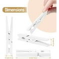 thumbnail image 2 of 100 Pack Wooden Clothespins 2.9 Inch, Heavy-Duty Wood Rust-Resistant Clothes Pins, Solid Birch Clips for Laundry, Photo Wall Displays, Craft Projects & Classroom Decoration,White, 2 of 7