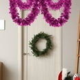 thumbnail image 6 of Christmas Clover Tinsel Garland For Christmas Tree 6.56ft Artificial Foil Metallic Tinsel Twist Garland 2Pack Colorful Glitter Hanging Wreath Decor For New Year Party Stair Railing Indoor, 6 of 7