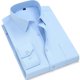 thumbnail image 5 of Camisa clásica de vestir para hombre, color sólido, negro, blanco, azul, gris, rojo y rosa, camisa informal de negocios para hombre, camisa de manga larga, 5 of 5