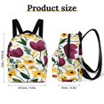 thumbnail image 2 of Purple Tulips Yellow Flowers Bloom Small Backpack Cute Mini Backpacks For Woman Lightweight Daypacks, 2 of 8