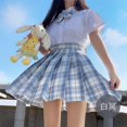 thumbnail image 1 of Falda plisada, minifaldas negras para mujer, falda micro a cuadros de verano e invierno, falda rosa blanca de cintura alta, falda gótica Kawaii Harajuku Y2k Tan Jianjun unisex, 1 of 2