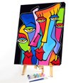 thumbnail image 3 of Cuadros Decorativos Cuadros coloridos DIY, arte al óleo sobre lienzo, diseño abstracto, pintura por Kit de números Ndcxsfigh Nuevos Originales, 3 of 9
