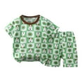 thumbnail image 2 of Delliss Toddler Baby Girls Pajamas Kids Short Sets Cotton Pjs Sleepwear Summer Clothes 6Months-6 Years, 2 of 3