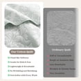 thumbnail image 6 of Exclusivo Mezcla 100% Cotton Quilts Twin Size Sage Green, Soft Breathable Bedspread Gauze Boho Pattern Coverlet Lightweight Twin Quilt Bedding Set for All Seasons( 1 Quilt and 1 Pillow Sham), 6 of 7