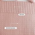 thumbnail image 6 of Mainstays Crinkle Quilt, King, Pink Blush, Soft Wash Microfiber Bedding, 6 of 10