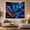 Glowing Purple Mushrooms Beside River and Stone Path, variant on Oversized Mushrooms Along Glowing Stream Under Crescent Moon, Dreamy Fantasy for Mushroom Lovers, Mushroom Wall Decor, Housewarming Gift, Tapestry Wall Hanging for Bedroom and Dorm
