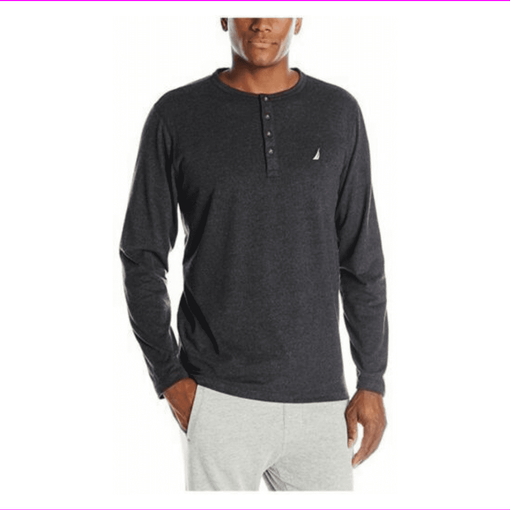 Nautica Men's Knit Jersey Henley Top 