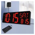 thumbnail image 2 of 42cm Lar  LED Digital Perpetual Calendar Clock Brightness Adjustable Temperature Date Week Display Alarm Clock With RE ,Multi Purpose, 2 of 7