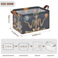 thumbnail image 7 of Yayeee Foldable Storage Basket for Shelves with Handles Waterproof Cloth Bins, Skeleton with Rainbow, 7 of 7