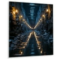 thumbnail image 2 of Designart "Serenity Amidst Urban Industrial Tunnel II" Tunnels Metal Wall Art Prints, 2 of 5