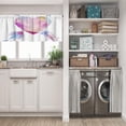 thumbnail image 5 of LALILO Kitchen Curtain Valance Watercolor Heart Arrow Rod Pocket Window Curtain 52"x 18" Set of 2, 5 of 5