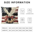 thumbnail image 5 of YINGXI Throw Pillow Cover, America Flag Decor Cushion Case for Sofa Couch 18x18in, 5 of 5