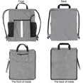 thumbnail image 4 of shiyou-Drawstring Backpack Sports Gym Bag With Shoe Compartment and Two Water Bottle Holder u2026, 4 of 4