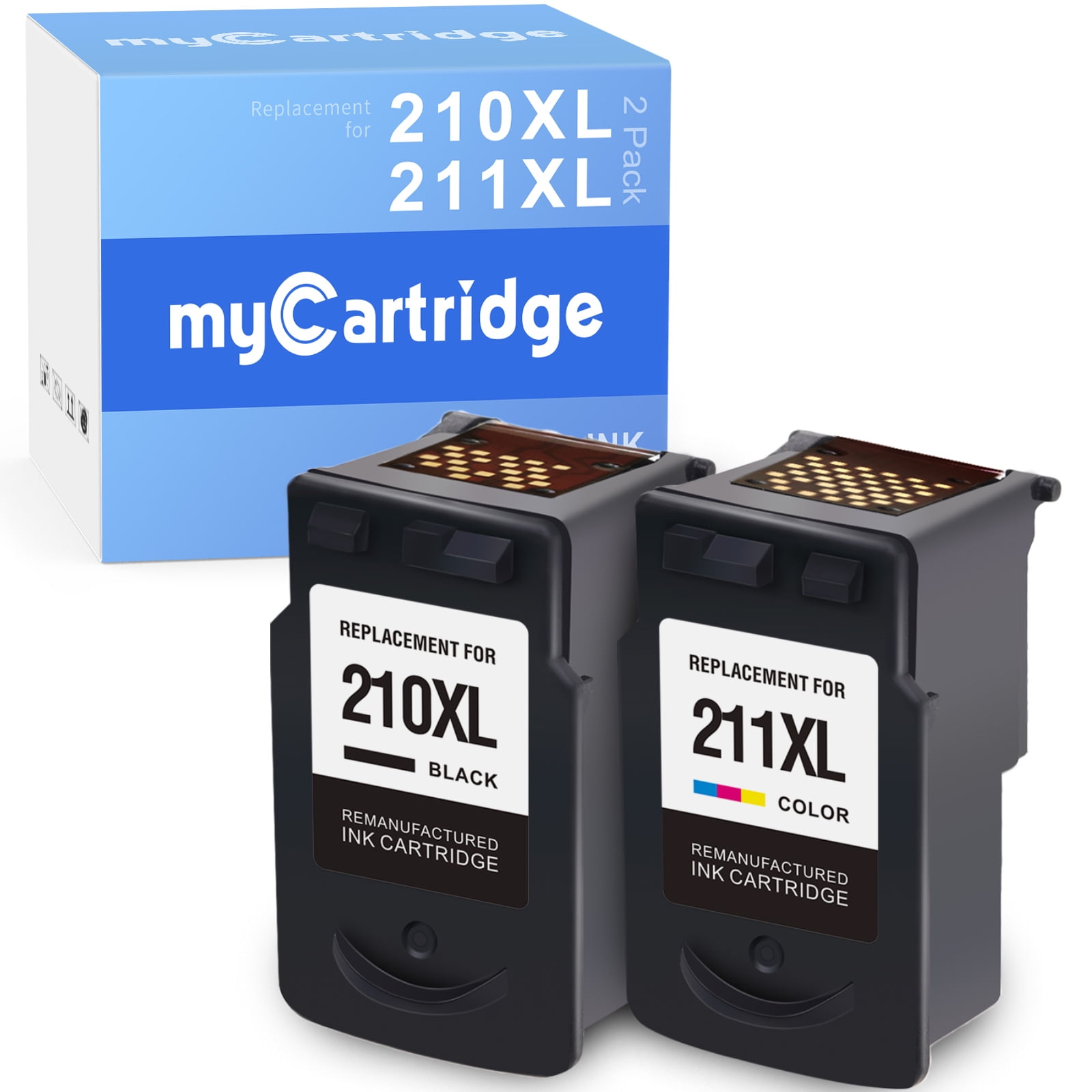 210XL 211XL Ink Cartridge for 210XL 211XL 210 XL 211 XL PG-210XL CL-211XL Ink Cartridges for Pixma MP240 MX410 MP490 MP280 MP250 IP2700 IP2702 Printer(1 Black, 1 Tri-Color) Walmart.com