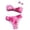 Pink, variant on REDARER Girls 2 Piece Bikini Swimsuit Set Floral Print Bandeau Top With Detachable Strap High Cut Bottoms Summer Beach Pool Swimwear,13-14 Years
