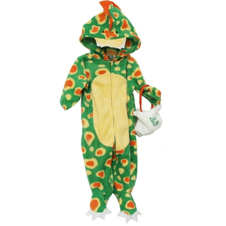 Dinosaur Baby Bag And Zip Up Bodysuit Costume Two Piece