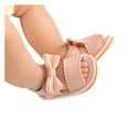 thumbnail image 2 of Lovskoo Unisex Baby First Walking Shoes 0-18 Months Infant Slingback Sandals Flats Boys Girls Bow Soft Non-Slip Rubber Sole Summer Flat Walking Shoes Pink, 2 of 8