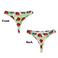 thumbnail image 3 of Balery Red Ladybugs And Leaf Tangas de Algodón para Mujer con Estampado – Ropa Interior Sexy, Transpirable, G-string-X-Large, 3 of 6