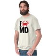 thumbnail image 5 of Maryland I Love MD Crabby State Pride Men's Graphic T Shirt Tees Brisco Brands 2X, 5 of 6