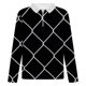 thumbnail image 4 of Blusa de manga larga con estampado digital de múltiples elementos coloridos y media cremallera para hombre Pompotops oipoqjl47105, 4 of 5